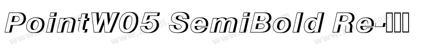 PointW05 SemiBold Re字体转换